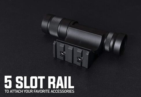 Monstrum FMS200 200 لومينز مصباح يدوي للبنادق | يشتمل على حامل أسطواني عالمي ومفتاح ضغط عن بعد قابل للفصل in Kuwait