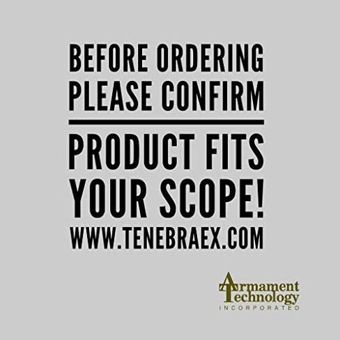 غطاء نطاق الوجه من Tenebraex مع حلقة محول لبوشنيل، GPO، Hawke، Hensoldt، Leica، Leupold، Nightforce، Schmidt & Bender، Sightron، Trijicon، US Optics، Vortex، وZeiss (UAC002-FCR) in Saudi Arabia