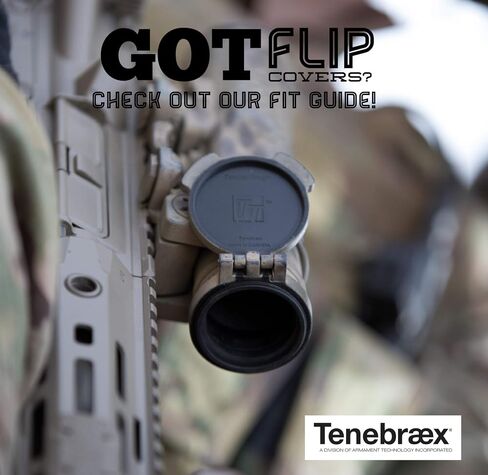 غطاء نطاق الوجه من Tenebraex مع حلقة محول لبوشنيل، GPO، Hawke، Hensoldt، Leica، Leupold، Nightforce، Schmidt & Bender، Sightron، Trijicon، US Optics، Vortex، وZeiss (UAC002-FCR) in Saudi Arabia