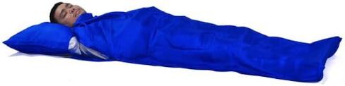 Marycrafts 100% Pure Mulberry Silk Single Sleeping Bag Liner Travel Sheet 83"x33" in Saudi Arabia
