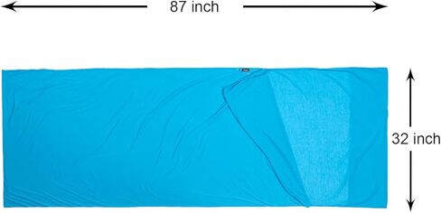 حقيبة نوم ماركة Browint Coolmax، ملاءة للسفر والتخييم، ملاءة كولماكس، ملاءة سفر جيرسي قابلة للتمدد للفنادق، ملاءات ماصة للرطوبة، فائقة النعومة in Kuwait