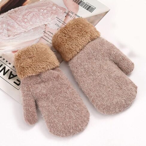 Winter Knit Gloves Warm Full Fingers Gloves for Women Warm Cable Knit Winter Touchscreen Texting Gloves in Kuwait