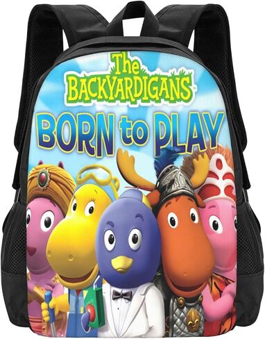 Pobecan The Anime Backyardigans Backpack Large Capacity Leisure Travel Backpack Book Bag Outgoing Daypack 12.5x5.5x16.5 inch in Saudi Arabia