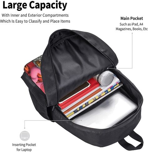 Pobecan The Anime Backyardigans Backpack Large Capacity Leisure Travel Backpack Book Bag Outgoing Daypack 12.5x5.5x16.5 inch in Saudi Arabia