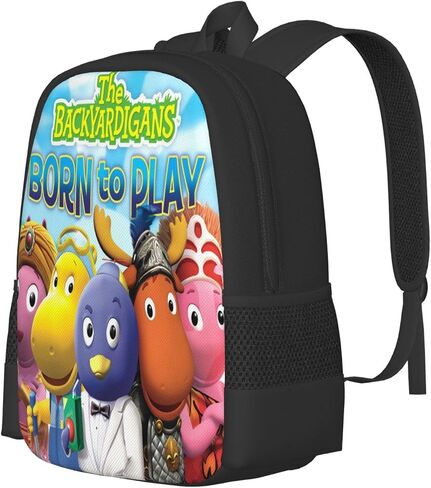 Pobecan The Anime Backyardigans Backpack Large Capacity Leisure Travel Backpack Book Bag Outgoing Daypack 12.5x5.5x16.5 inch in Saudi Arabia