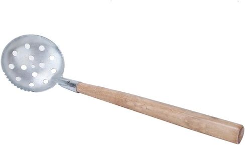 Cyrank Ice Fishing Scoops 2pcs, Ice Fishing Skimmer with Wooden Handle Ice Scooper Skimmer Ladle for Scooping Out Ice While Ice Fishing in Saudi Arabia