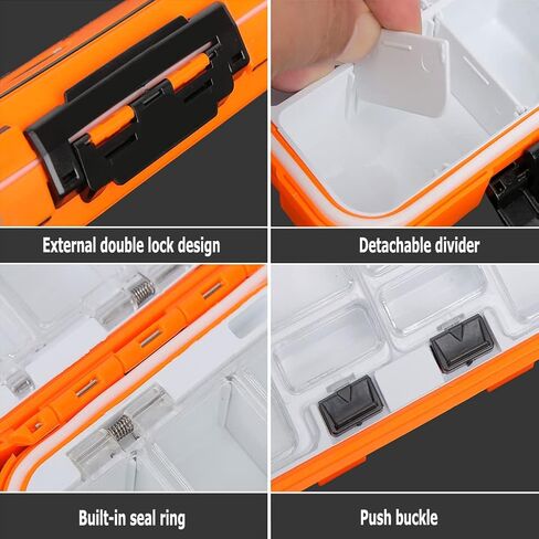 FASPLORE Fishing Tackle Box Floating Storage Box Waterproof Portable Tackle Box in Saudi Arabia