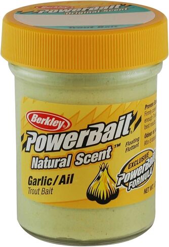 Berkley PowerBait Natural Scent Trout Bait, Garlic, 1.75 oz in Kuwait