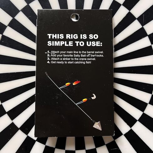 Pre Tied Hi-Low Bottom Fishing Rig “Catch-All" Rig w/ Hand Painted Floats by Hey Skipper- Surf Fishing/ Pier Fishing/ Saltwater Fishing Rig in Kuwait