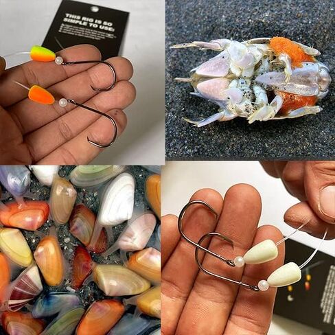 Pre Tied Hi-Low Bottom Fishing Rig “Catch-All" Rig w/ Hand Painted Floats by Hey Skipper- Surf Fishing/ Pier Fishing/ Saltwater Fishing Rig in Kuwait