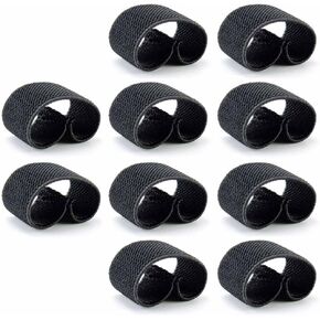 PuddingStation 1" Elastic Webbing Belt Tactical Equipment Belt Keeper Accessories (10 Pack)