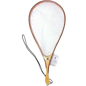 Creative Angler Fly Fishing Net with Rubber Basket and Wooden Frame Handle - Lightweight and Durable Fly Fishing Accessories - Safe Catch and Release Net for Trout, Catfish, Bass Fishing