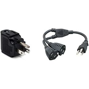 Hosa PWA-486 NEMA 5-15R إلى NEMA 5-15P محول الطاقة ذو الزاوية اليمنى in Kuwait