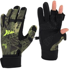 KastKing Mountain Mist Cold Winter Weather Fishing Gloves for Men and Women | Open Finger Slots, Smart Phone Friendly Fingertips, Anti-Slip Palm Material Ideal for Ice Fishing in Saudi Arabia