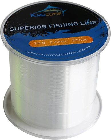 Kmucutie Fishing Line, Monofilament Fishing Line 300 Yds Ultimate Strength, Shock Absorber, Suspend in Water, Knot Friendly - Mono Fishing Line 10-40LB in Saudi Arabia