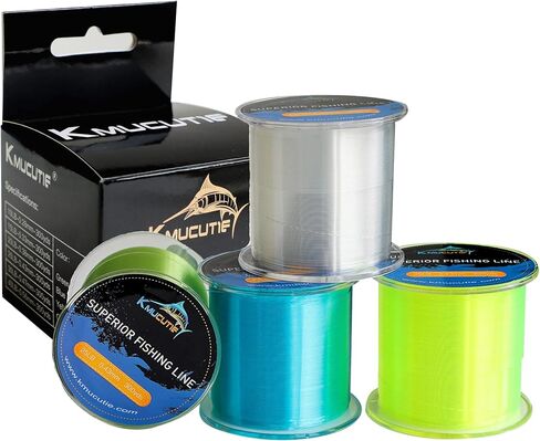 Kmucutie Fishing Line, Monofilament Fishing Line 300 Yds Ultimate Strength, Shock Absorber, Suspend in Water, Knot Friendly - Mono Fishing Line 10-40LB in Saudi Arabia