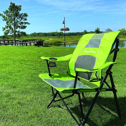 STRONGBACK Camping Chair Guru 3.0 Heavy Duty Camping Chairs with Lumbar Support, Backpack Folding Camp Chair, Navy in Saudi Arabia