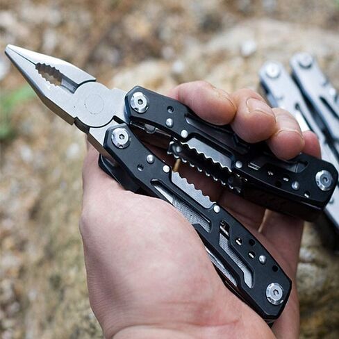 Multitool, 14 in 1 Multitool Pliers, Multi Tool Stainless Steel Pocket Multitool with Sheath, Multitools for Outdoor, Survival, Camping, Hiking, Simple Repair in Saudi Arabia