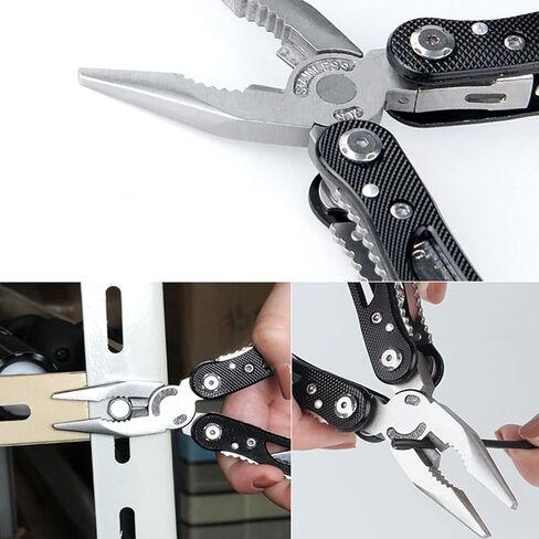 Multitool, 14 in 1 Multitool Pliers, Multi Tool Stainless Steel Pocket Multitool with Sheath, Multitools for Outdoor, Survival, Camping, Hiking, Simple Repair in Saudi Arabia