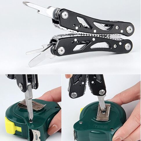 Multitool, 14 in 1 Multitool Pliers, Multi Tool Stainless Steel Pocket Multitool with Sheath, Multitools for Outdoor, Survival, Camping, Hiking, Simple Repair in Saudi Arabia