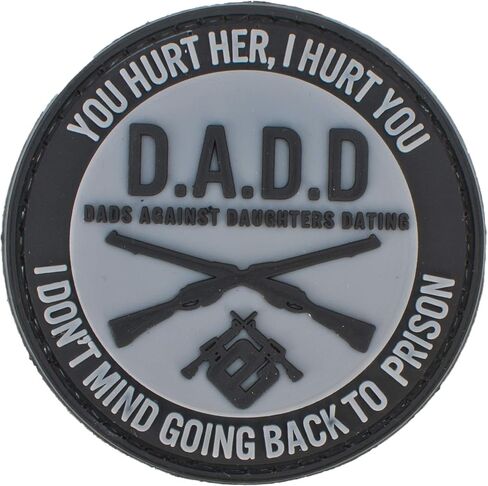 Evike PVC Hook & Loop IFF Patch - D.A.D.D. الآباء ضد البنات يؤرخون (2.5 بوصة) in Kuwait