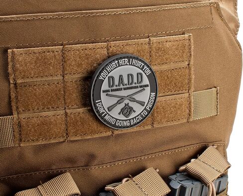 Evike PVC Hook & Loop IFF Patch - D.A.D.D. الآباء ضد البنات يؤرخون (2.5 بوصة) in Kuwait