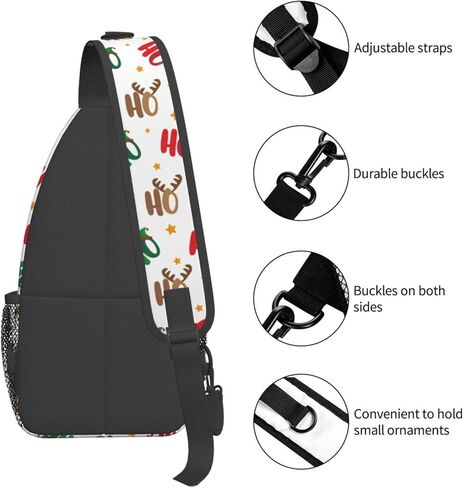 JSHXJBWR عيد الميلاد ثلج الصدر حقائب عيد الميلاد Crossbody حقيبة حبال السفر المشي لمسافات طويلة على ظهره عادية الكتف Daypack للنساء الرجال عطلة الديكور in Kuwait