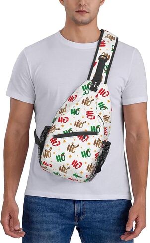JSHXJBWR عيد الميلاد ثلج الصدر حقائب عيد الميلاد Crossbody حقيبة حبال السفر المشي لمسافات طويلة على ظهره عادية الكتف Daypack للنساء الرجال عطلة الديكور in Kuwait