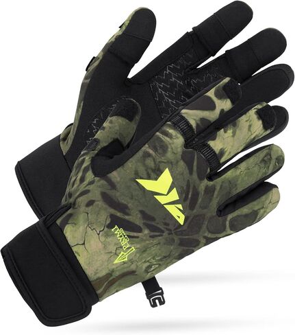 KastKing Mountain Mist Cold Winter Weather Fishing Gloves for Men and Women | Open Finger Slots, Smart Phone Friendly Fingertips, Anti-Slip Palm Material Ideal for Ice Fishing in Kuwait