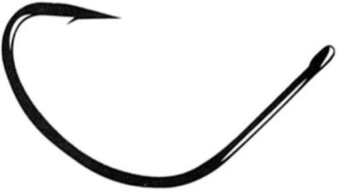 Gamakatsu 51414 Shiner Loose Hook with Straight Eye, Black Finish in Saudi Arabia