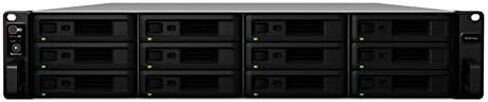 Synology 12bay NAS RackStation RS3618xs (Diskless), RS3618xs & 10Gb Ethernet Adapter 2 SFP+ Ports (E10G21-F2), Black in Saudi Arabia