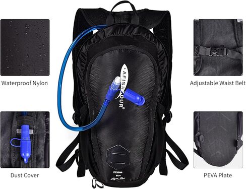 Hydration Pack with 2L Hydration Bladder Lightweight Insulation Water Rucksack Backpack Bladder Bag in Kuwait