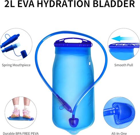 Hydration Pack with 2L Hydration Bladder Lightweight Insulation Water Rucksack Backpack Bladder Bag in Kuwait