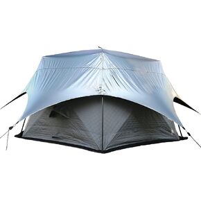 Obsidian Heatshield Thermal Tent Cover - UV 50+ Light Blocking Outdoor Camping Tarp Canopy - Ultralight Over Tent Sun Shade - Lightweight Camp Fly to Cool Your Shelter - Instant Setup in Kuwait