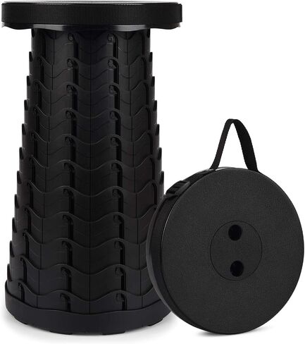 Portable Telescoping Stool, Retractable Folding Stool for Camping Garden Fishing Hiking Travel BBQ, Adjustable Collapsible Stools Max Load 400lbs in Saudi Arabia