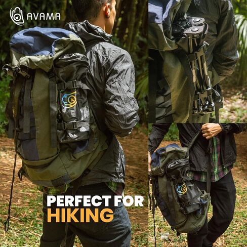 AVAMA - مقعد للتخييم، مقعد صغير قابل للطي بارتفاع 10 بوصات للتخييم مع حقيبة حمل للتخييم - صيد الأسماك - المشي لمسافات طويلة - البستنة - السفر - المشي لمسافات طويلة - الشاطئ - الحديقة - الشواء in Kuwait