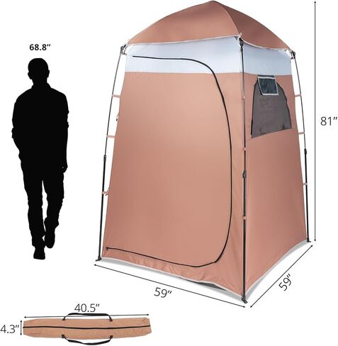 خيمة دش للتخييم من فاسيتلان، خيمة للخصوصية، خيام دش خارجية محمولة للتخييم، وتغيير غرفة تبديل الملابس، ومأوى للخصوصية للاستحمام in Kuwait