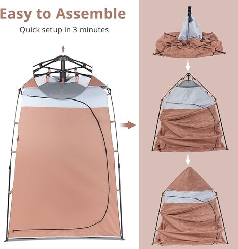 خيمة دش للتخييم من فاسيتلان، خيمة للخصوصية، خيام دش خارجية محمولة للتخييم، وتغيير غرفة تبديل الملابس، ومأوى للخصوصية للاستحمام in Kuwait