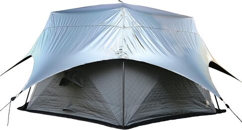 Obsidian Heatshield Thermal Tent Cover - UV 50+ Light Blocking Outdoor Camping Tarp Canopy - Ultralight Over Tent Sun Shade - Lightweight Camp Fly to Cool Your Shelter - Instant Setup in Kuwait