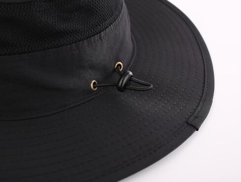 Connectyle UPF 50+ Wide Brim Sun Hat for Men Breathable Cowboy Boonie Hats Outdoor Bucket Hat for Fishing Hiking Safari in Kuwait