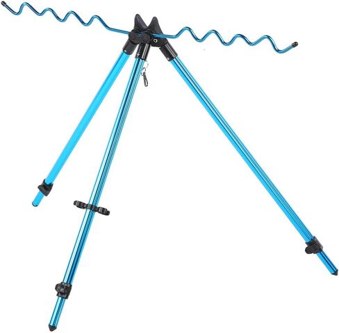 OCEANSIDE Fishing Rod, Aluminium Alloy Dazzling Portable Sea Pole Bracket Tripod Telescopic Fishing Rod Stand Rest, Tackle Accessory in Kuwait