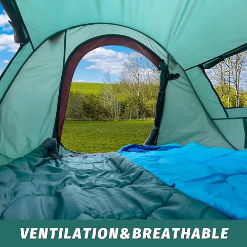 Pop-up Tent,2 Person Camping Tent,Instant Portable Beach Tent,Easy Pop Up Shade Tents 2 Doors for Camping Hiking & Traveling with Carrying Bag in Saudi Arabia