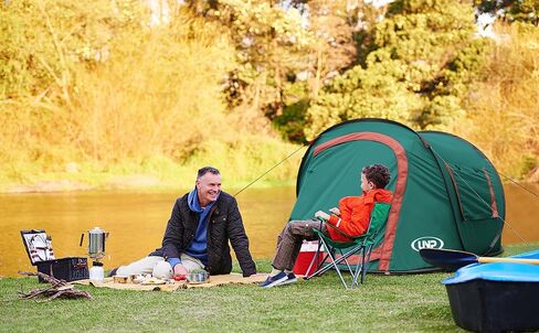 Pop-up Tent,2 Person Camping Tent,Instant Portable Beach Tent,Easy Pop Up Shade Tents 2 Doors for Camping Hiking & Traveling with Carrying Bag in Saudi Arabia