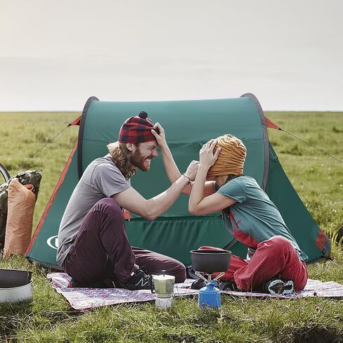 Pop-up Tent,2 Person Camping Tent,Instant Portable Beach Tent,Easy Pop Up Shade Tents 2 Doors for Camping Hiking & Traveling with Carrying Bag in Saudi Arabia