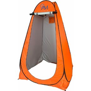 AUDA AUDIM Pop Up Privacy Tent - Camping Shower Tent - Outdoor Sun Shelter - Toilet Tent - Portable Dressing Room - Waterproof, Easy Set Up, Foldable, Lightweight, and Sturdy Carry Bag AM001 Orange in Saudi Arabia