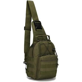 Men Backpack Molle Tactical Sling Chest Pack Shoulder Bag Outdoor Hiking Travel (ACU) in Saudi Arabia