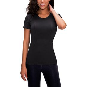 LUYAA Women's Workout Tops Long Sleeve Shirts Yoga Sports Breathable Gym Athletic Top Slim Fit