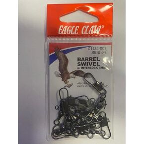Eagle Claw 01132-007 Barrel Swivel Terminal Tackle, Silver Finish in Kuwait