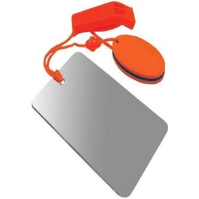 UST Find-Me Signal Mirror & Hear-Me Floating Whistle Combo with Three Wilderness Essentials in One, Including a Signaling Mirror, Emergency Whistle and Orange Float; Great for Camping, Backpacking and Survival in Kuwait