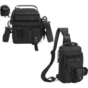 Conceal Carry Dual Holters Sling Bag + Single Shoulder Bag Crossbody Backpack Pistol Bags Messenger Pack in Kuwait